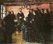 Anna Ancher begravelsen Germany oil painting artist
